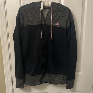 Adidas zip-up hooded sweatshirt